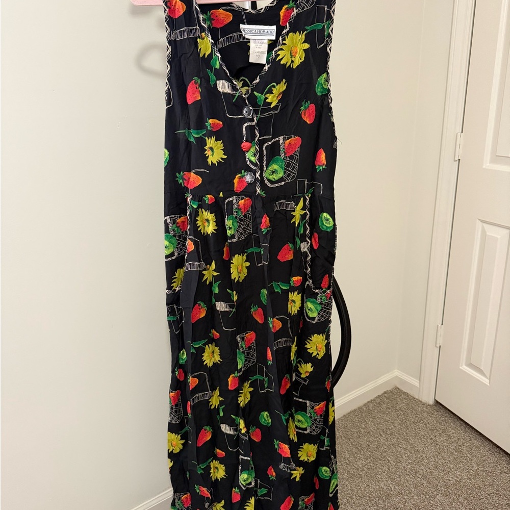 Jessica Howard Black Floral Dress